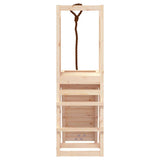 Playhouse with Climbing Wall Solid Wood Pine 3155945