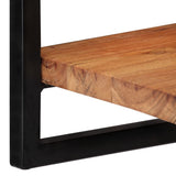 Wall Shelves 2 pcs 25x25x35 cm Solid Wood Acacia and Steel 338461