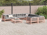9 Piece Garden Sofa Set Solid Wood Douglas Fir 3299368