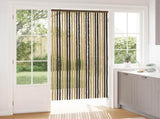 Insect Curtain Chenille Dark Brown and Beige 100 x 200 cm 42034433