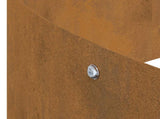 Garden Planter Brown 120 x 120 x 20 cm Weathering Steel 873661