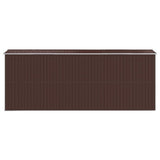 Garden Shed Dark Brown 192x523x223 cm Galvanised Steel 3147464