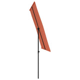 Garden Parasol with Aluminium Pole 2x1.5 m Terracotta 47341