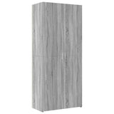 Highboard Grey Sonoma 80x42.5x185 cm Engineered Wood 3281439