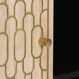 Side Cabinet 90x33x75 cm Solid Wood Mango 358276