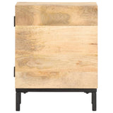 ZNTS Bedside Cabinet 40x30x51 cm Solid Mango Wood 320225