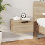 ZNTS Wall-mounted Bedside Cabinets 2 pcs Sonoma Oak 34x30x20 cm 811383