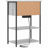 Bedside Cabinet Grey Sonoma 55 x 31 x 76 cm Engineered Wood 859503