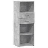 Highboard Concrete Grey 45x42.5x124 cm Engineered Wood 846169