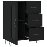 Sideboard Black 69.5x34x90 cm Engineered Wood 828037