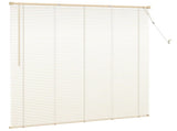 Venetian Blind Light Brown with Pattern 150 x 140 cm 25 mm PVC 42003768