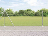 Welded Wire Fence with Concrete Base 50 x 1.2 m 3353841