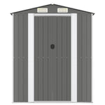 Garden Shed Light Grey 192x191x223 cm Galvanised Steel 3147438