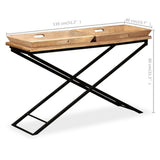 Console Table Solid Mango Wood 130x40x80 cm 244897