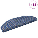 Self-adhesive Stair Mats 15 pcs Blue 65 x 21 x 4 cm 42011447