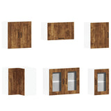 11 Piece Kitchen Cabinet Set "Kalmar" Smoked Oak Engineered Wood 3314916