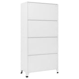 Locker Cabinet White 90x45x180 cm Steel 339796