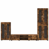 TV Cabinet Set FLORIN 3 pcs Smoked Oak Engineered Wood 3397959