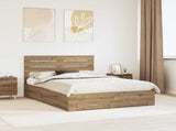 Bed Frame with Drawer with Headboard Manual Engineered Wood 3411650