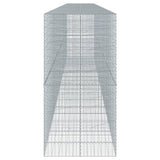 Gabion Basket with Cover 900x100x200 cm Galvanised Iron 3295241