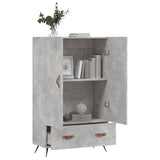 Highboard Concrete Grey 69.5x31x115 cm Engineered Wood 828208