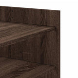 Coffee Table Brown Oak 80x50x50 cm Engineered Wood 848345
