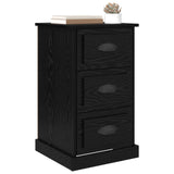 Bedside Cabinet Black Oak 39 x 39 x 67.5 cm Engineered Wood 881342