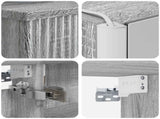 Bathroom Furniture Set 5 pcs Grey Sonoma 3407260