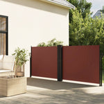 Retractable Side Awning Brown 120x600 cm 4004599