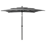Parasol Anthracite UV protective polyester 2.5m x 2.5m 313838