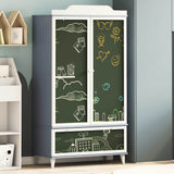 Wardrobe with Chalkboard Grey and White 90 x 45 x 165 cm 42003035