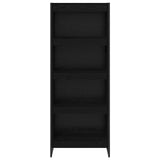 Book Cabinet Black Oak 60 x 30 x 155 cm Engineered Wood 886396