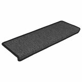 ZNTS Stair Mats Self-adhesive Sisal-Look 30 pcs 65x21x4 cm Anthracite 3365885