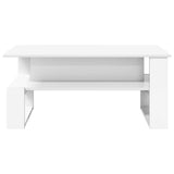 Coffee Table White 90 x 50 x 40 cm Engineered Wood 8000212