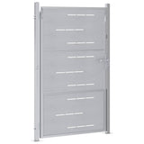 Garden Gate 85 x 120 cm Stainless Steel Silver Lockable 3402579