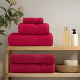 Premium Bath Towels "SOLUND" 4 pcs Red 100x150 cm 600 gsm 137408