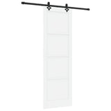 Sliding Door Manual White and black 78 x 232 cm 3333503