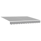 Retractable Awning Anthracite and White 300 x 250 cm 3329960