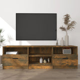 TV Cabinet Smoked Oak 150x33.5x45 cm Engineered Wood 817114