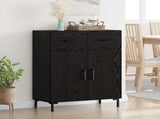 Sideboard Black Oak 69.5 x 34 x 90 cm Engineered Wood 882283