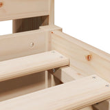 Bookcase Bed without Mattress 140x200 cm Solid Wood Pine 3322909