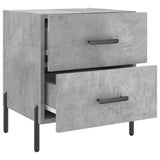 Bedside Cabinet Concrete Grey 40x35x47.5 cm Engineered Wood 827332