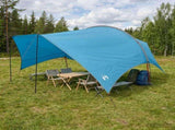 Camping Tarp Water-resistant Blue 550 x 400 x 230 cm 42028592