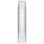 Arched Gabion Basket 200x30x120/140 cm Galvanised Iron 153466