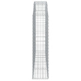 Arched Gabion Basket 200x30x120/140 cm Galvanised Iron 153466