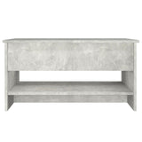 ZNTS Coffee Table Concrete Grey 80x50x40 cm Engineered Wood 809660