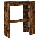 ZNTS Bar Table with Racks Smoked Oak 90x40x103.5 cm Engineered Wood 854377