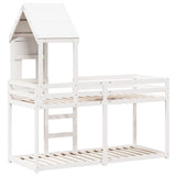 Bunk Bed without Mattress White 90x200 cm Solid Wood Pine 3282001