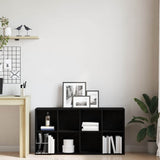 Bookcase Black Oak 66x30x130 cm Engineered Wood 862397