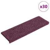 Stair Mats 30 pcs 65x21x4 cm Dark Purple Rectangular Edge 3365837